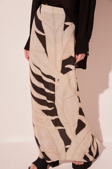 Saia Longa Folhas Bicolor hover