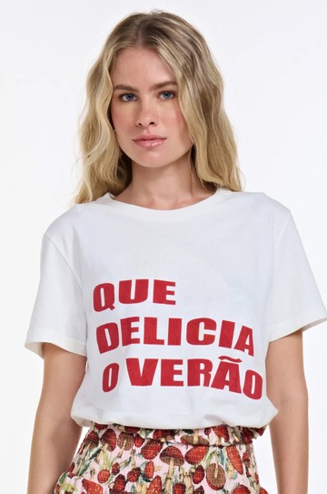 Camiseta Que Delicia o Verão