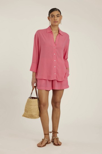 Short Cós Elastico Geranio