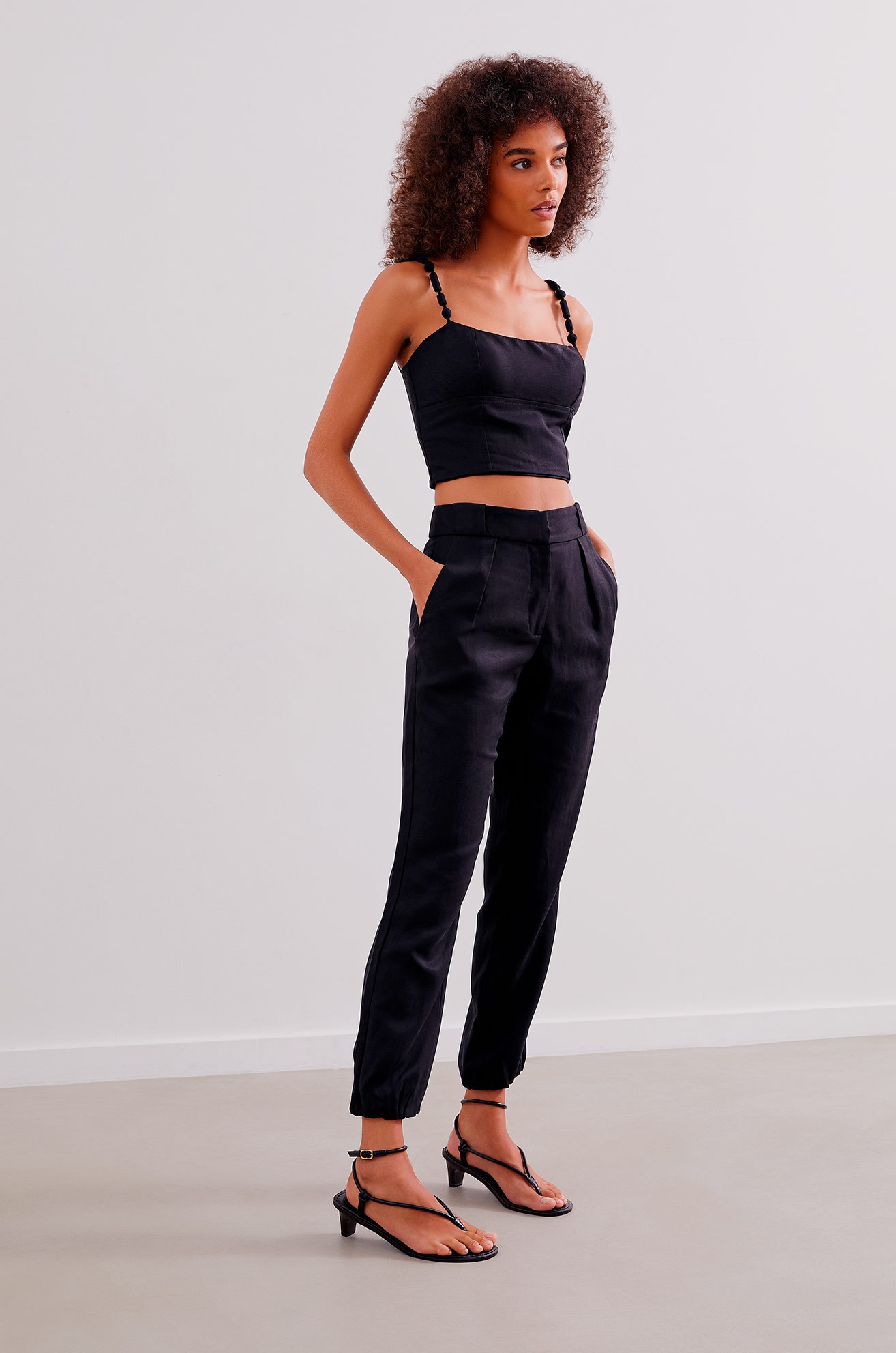 Top Sakura Detalhe Black