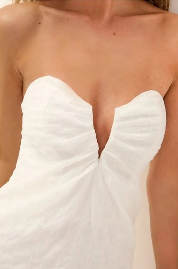 Vestido Longo Zhen Off White hover