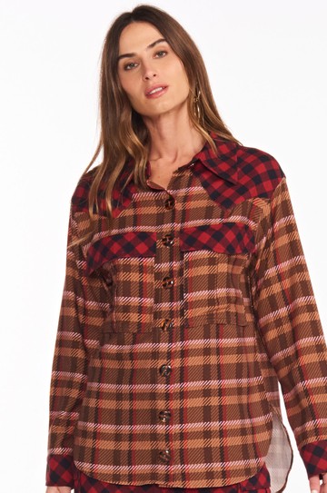 Jacket Wood Xadrez Stela hover