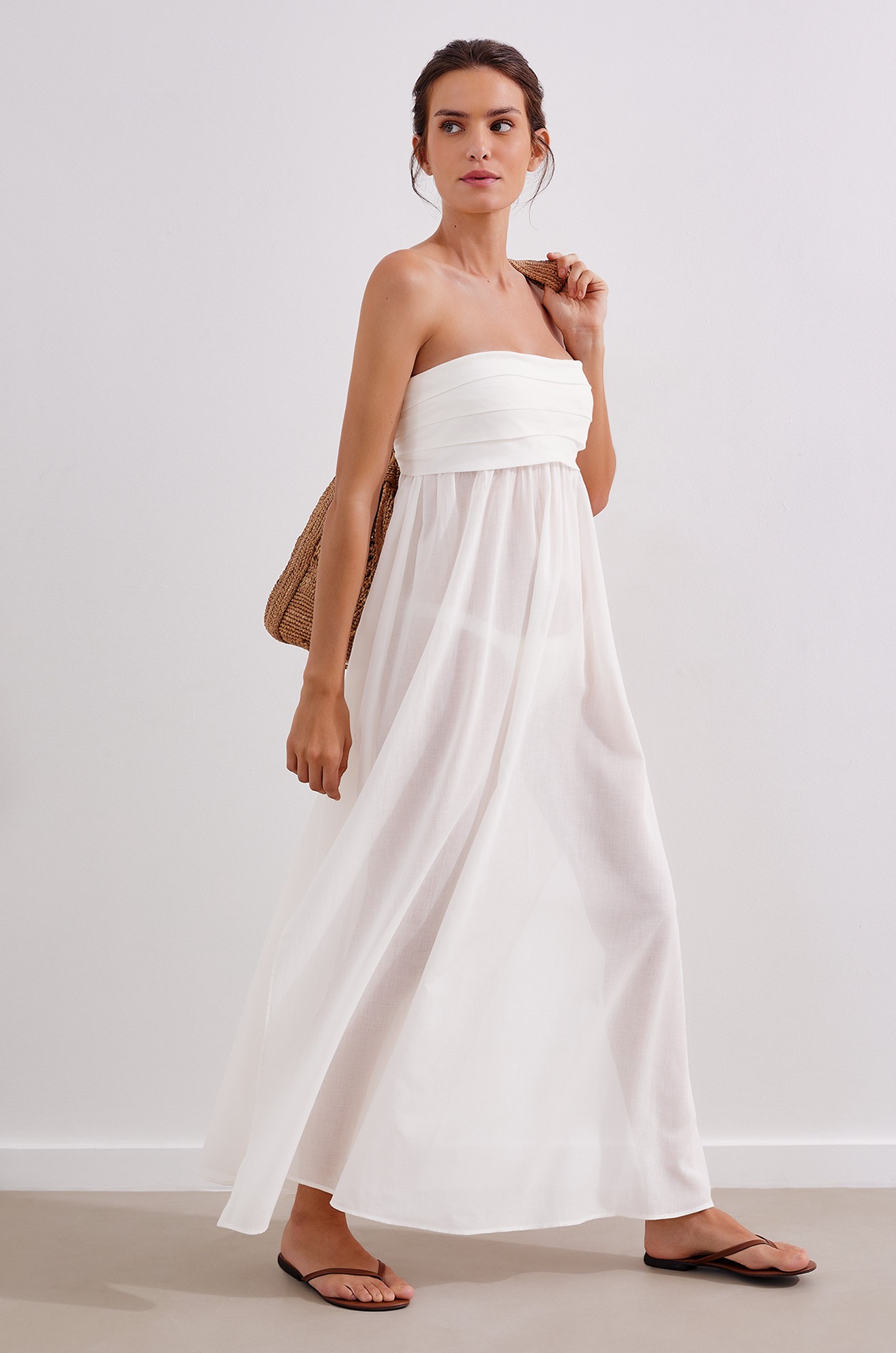 Saida Longa Davina Off White