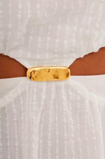 Vestido Longo Anai Det Off White hover