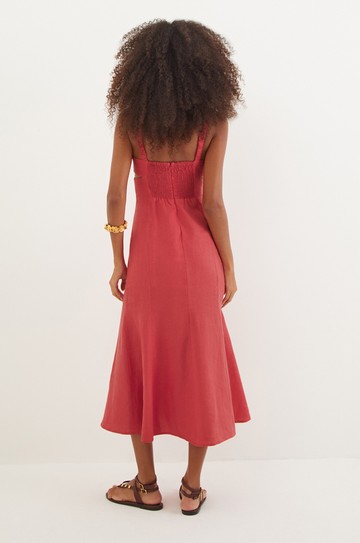 Vestido Midi Mari Raspberry hover