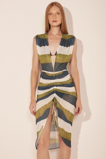 Vestido Listrado Textura hover