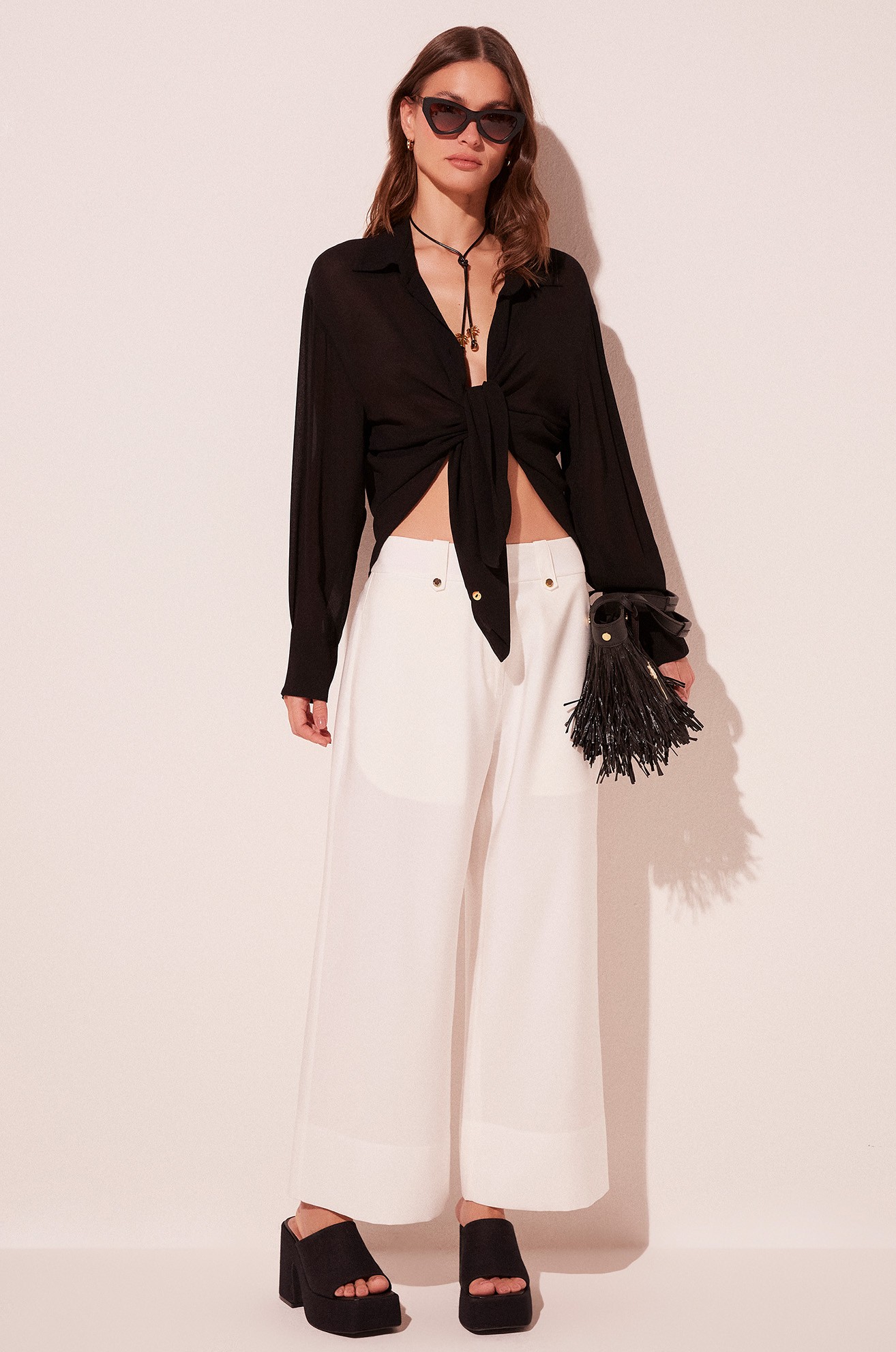 Calca Pantacourt Alfaiataria Radiante