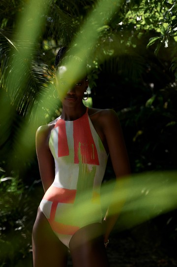 Maiô Alto Tiras Canvas hover