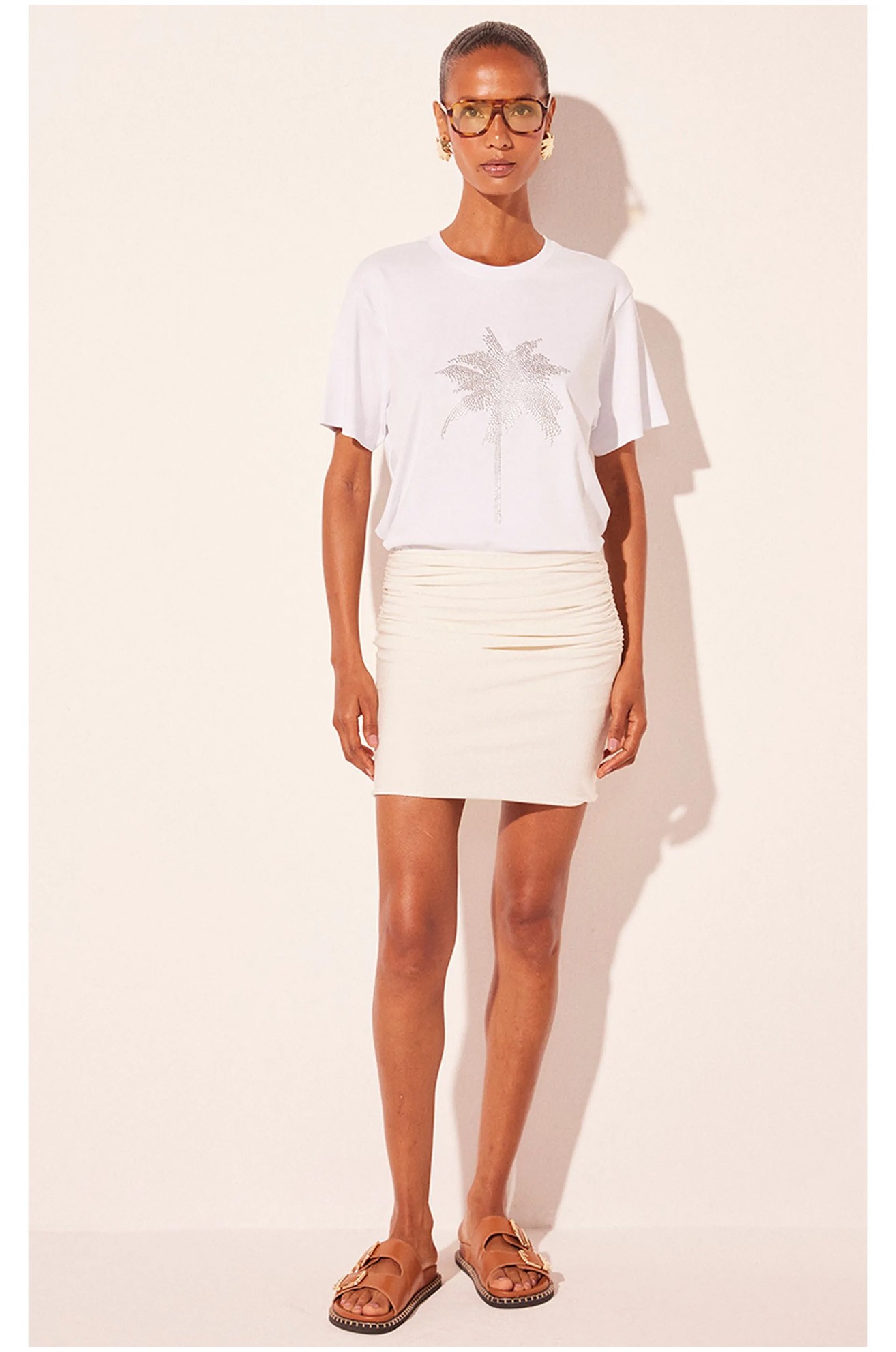 Camiseta Manga Curta Cocais Branco