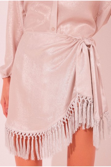 Saia Curta Shine Off White