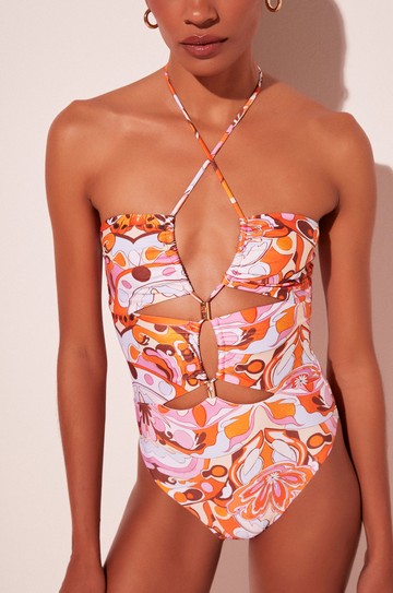 Maiô Faixa Borboletas Abstratas hover