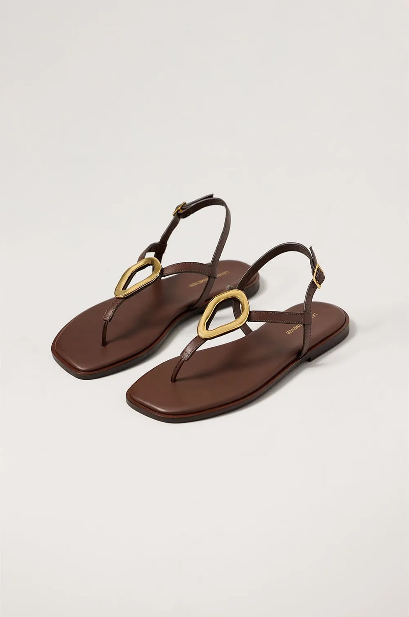 Sandalia Metal Organico Café