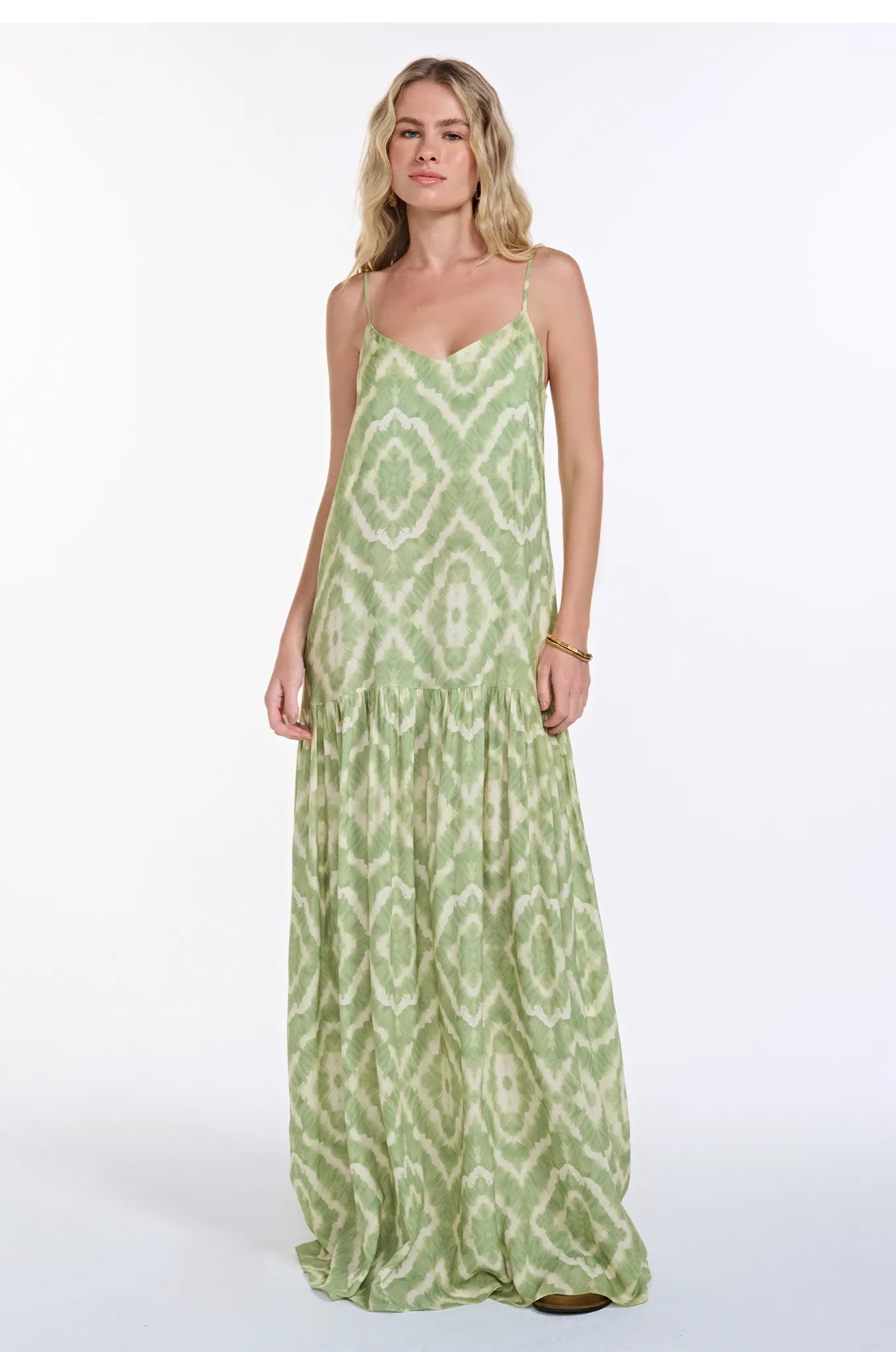 Vestido Vanessa Tie Dye Verde