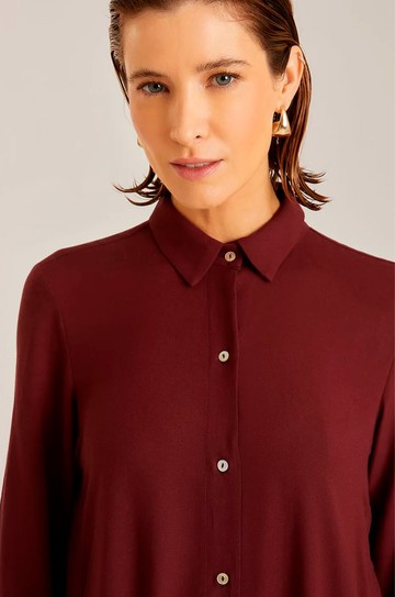 Chemisier Maxi Fenda Merlot hover