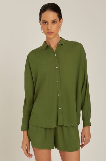 Camisa Pala Franzida Cacto