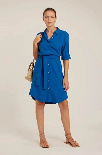 Chemisier Barra Arredondada Safira