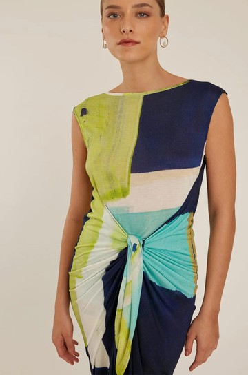 Saída Pareô Decote Canoa Bleue hover