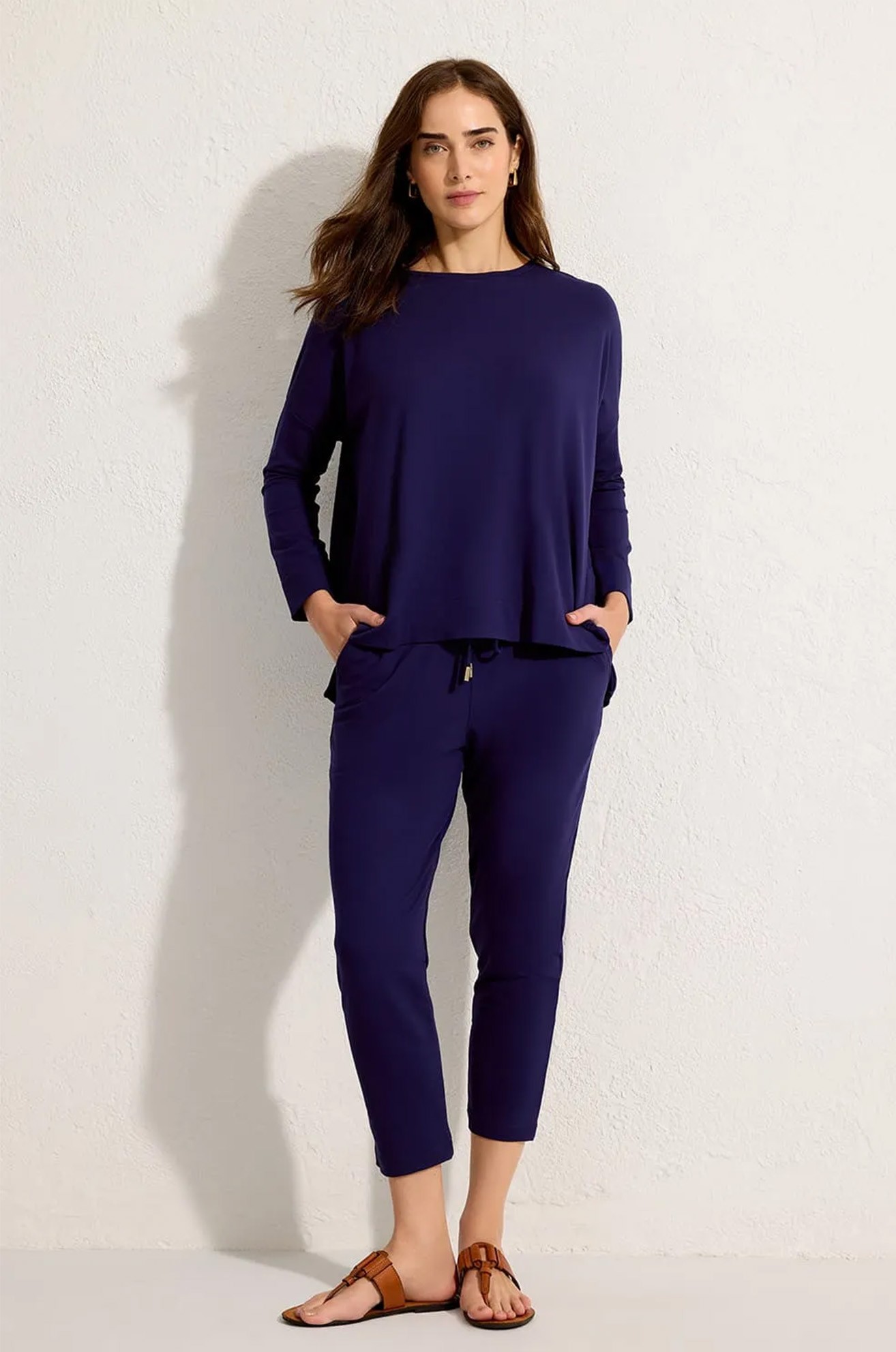 Calça Moletinho Marinho Azulejos