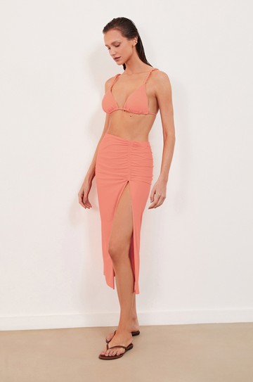 Saia Midi Bela Peach