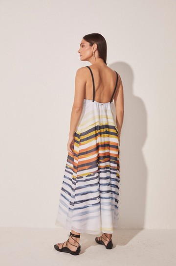 Vestido Longo Listrado Peixes hover