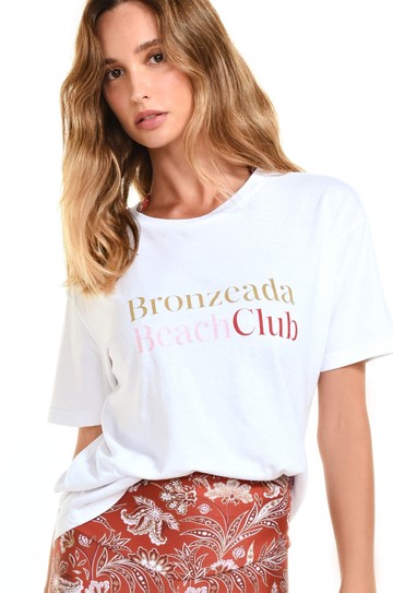 Camiseta Bronzeada Branco